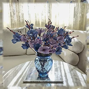 بوته گل مصنوعی آلستر پارچه‌ای