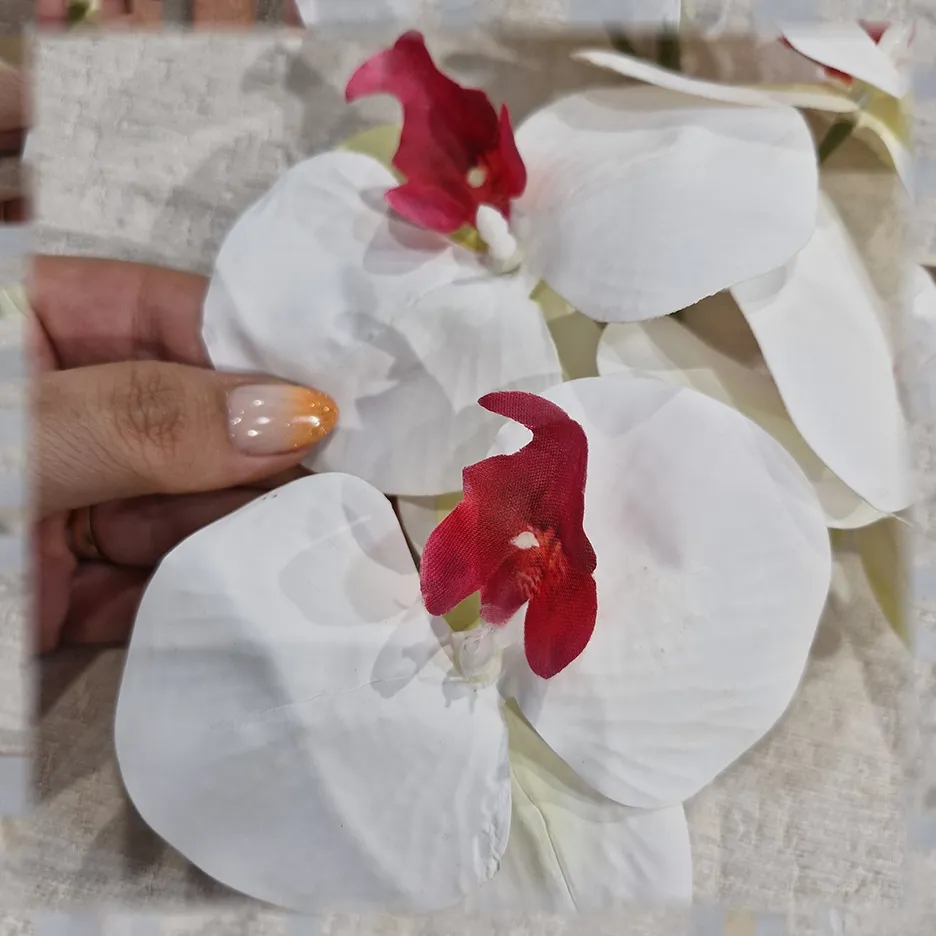 گل مصنوعی ارکیده ۹گل لمسی - Image 11