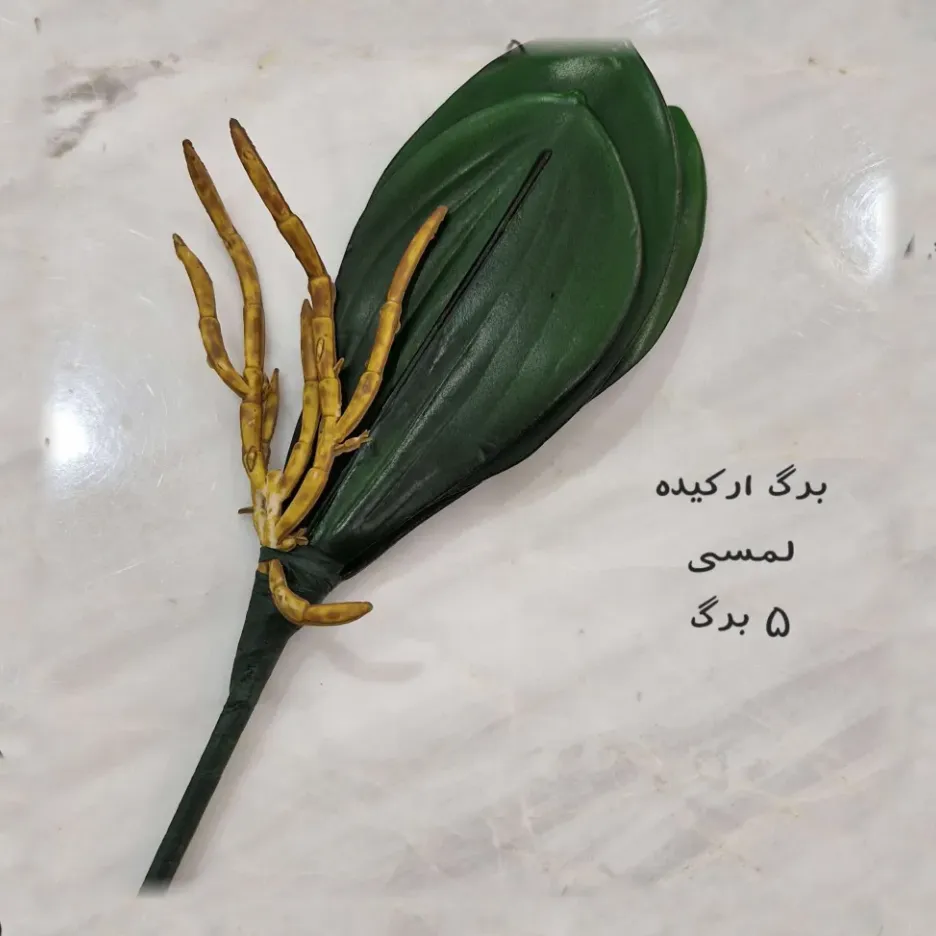بسته برگ مصنوعی ارکیده لمسی - Image 2