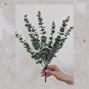 گل مصنوعی بوته اکالیپتوس چرمی